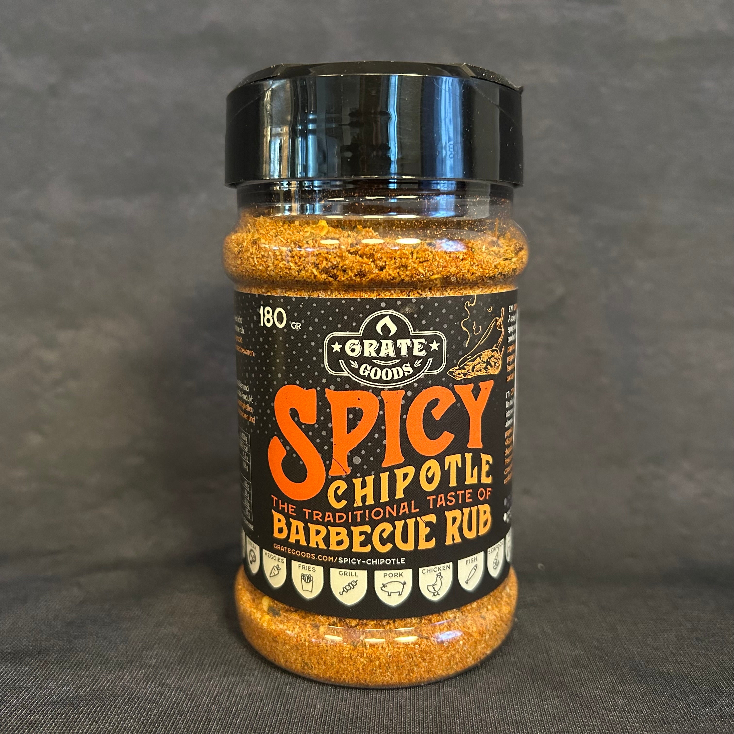 Spicy chipotle barbecue rub 180 gram