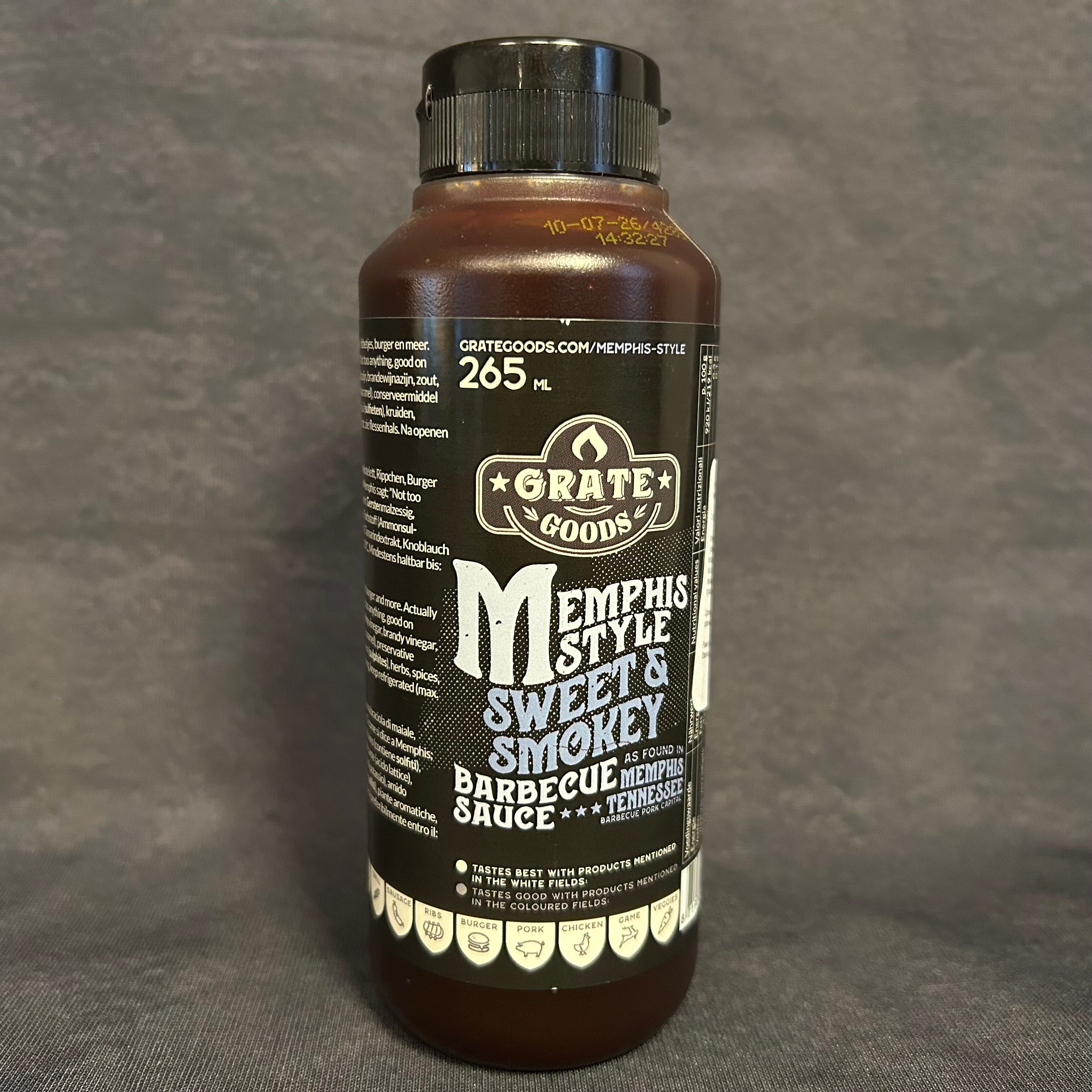 Memphis style sweet and smokey sauce 265 ml