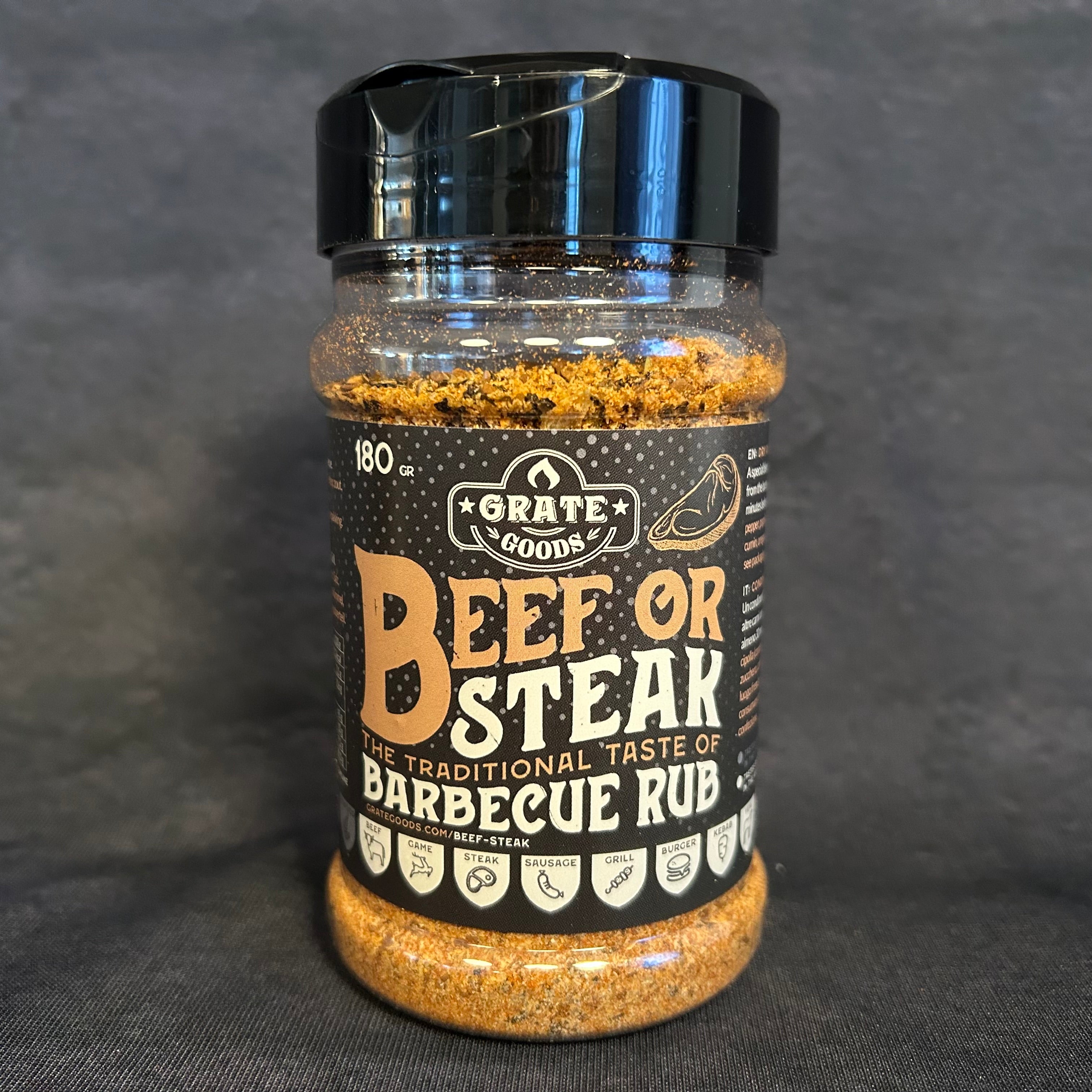 Beef or steak traditional barbecue rub 180 gram