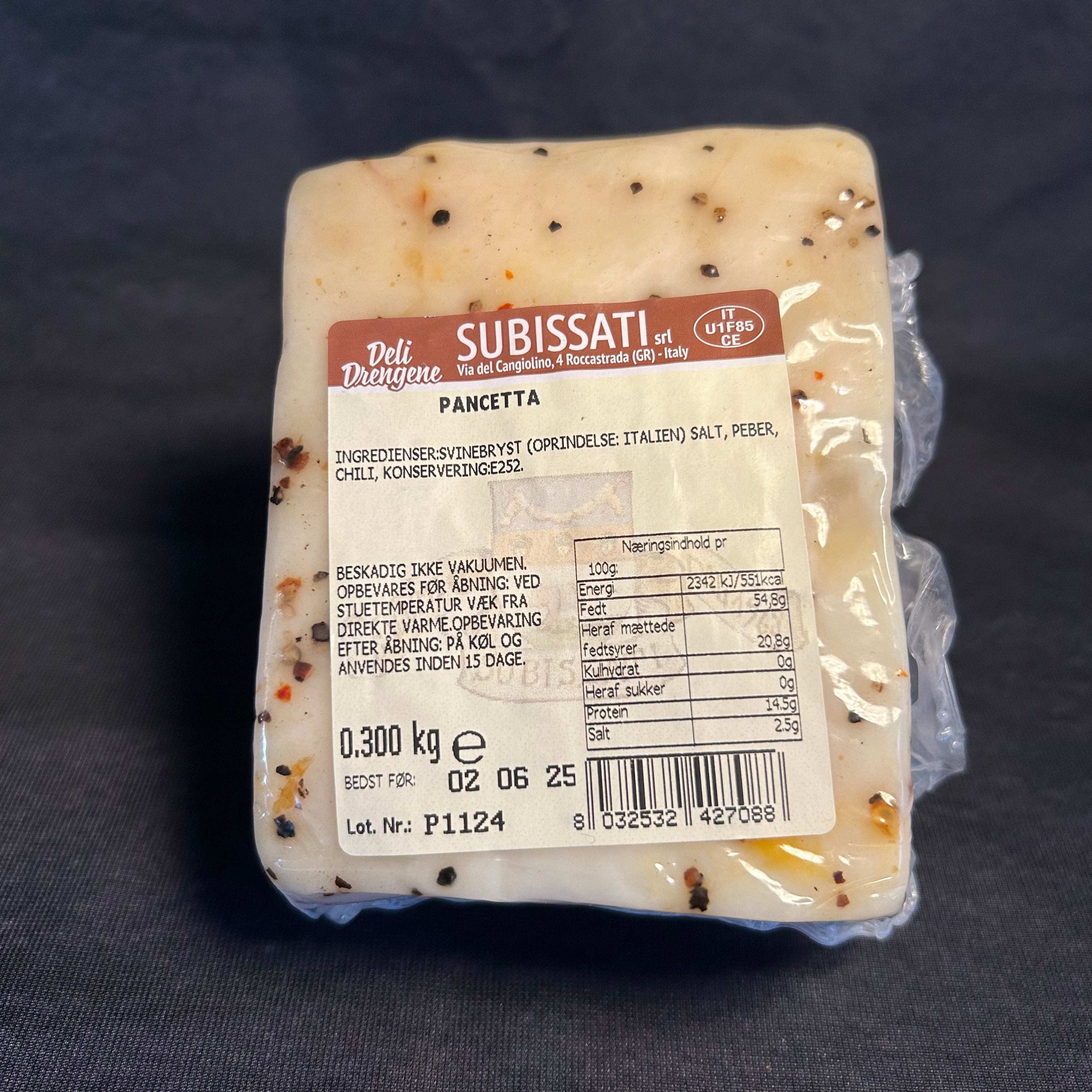 Italiensk Pancetta 300G