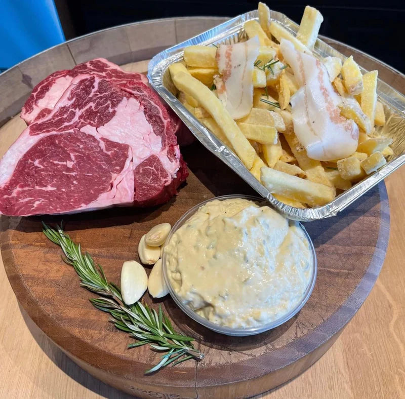 Bøf (Ribeye) bearnaise menu for 2. Kun 250,-